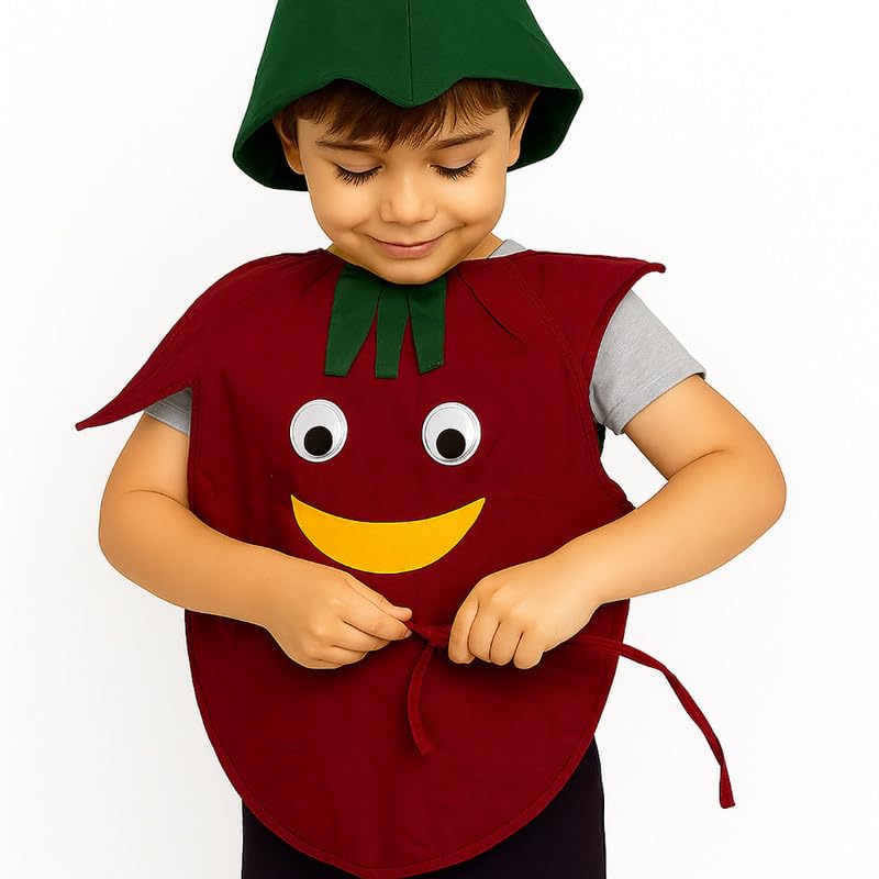 Image of FancyDressWale Fruit & Vegetable Fancy Dress Costume for Kids | Free Size 2-10 Years | School Fancy Dress, Stage Shows, Theme Parties