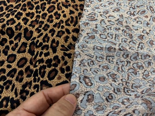 Premium 44-Inch Leopard Print 100% Cotton Fabric - Versatile Brown Cheetah Pattern for DIY Sewing and Crafting Projects 6 Premium 44-Inch Leopard Print 100% Cotton Fabric - Versatile Brown Cheetah Pattern for DIY Sewing and Crafting Projects - Image 5