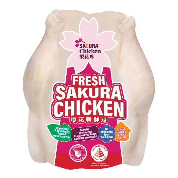 Kee Song Fresh Sakura Chicken 1.3kg - Non-Halal - Chilled [Organically Farmed]