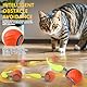DAOUZL Interaktives Katzenspielzeug Katzenball, Katzenspielzeug Elektrisch Katzenball, Selbstbeschäftigung, 2 Arbeitsmodi, Automatisch Rollender Intelligenz Ball Katzen Spielzeug