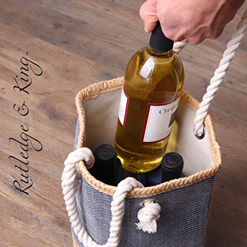 Rutledge & King Wine Purse - Reusable Wine Caddy and Tote - Gift Bag2
