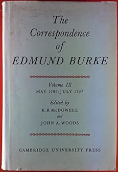 Hardcover The Correspondence of Edmund Burke, Volume IX Book