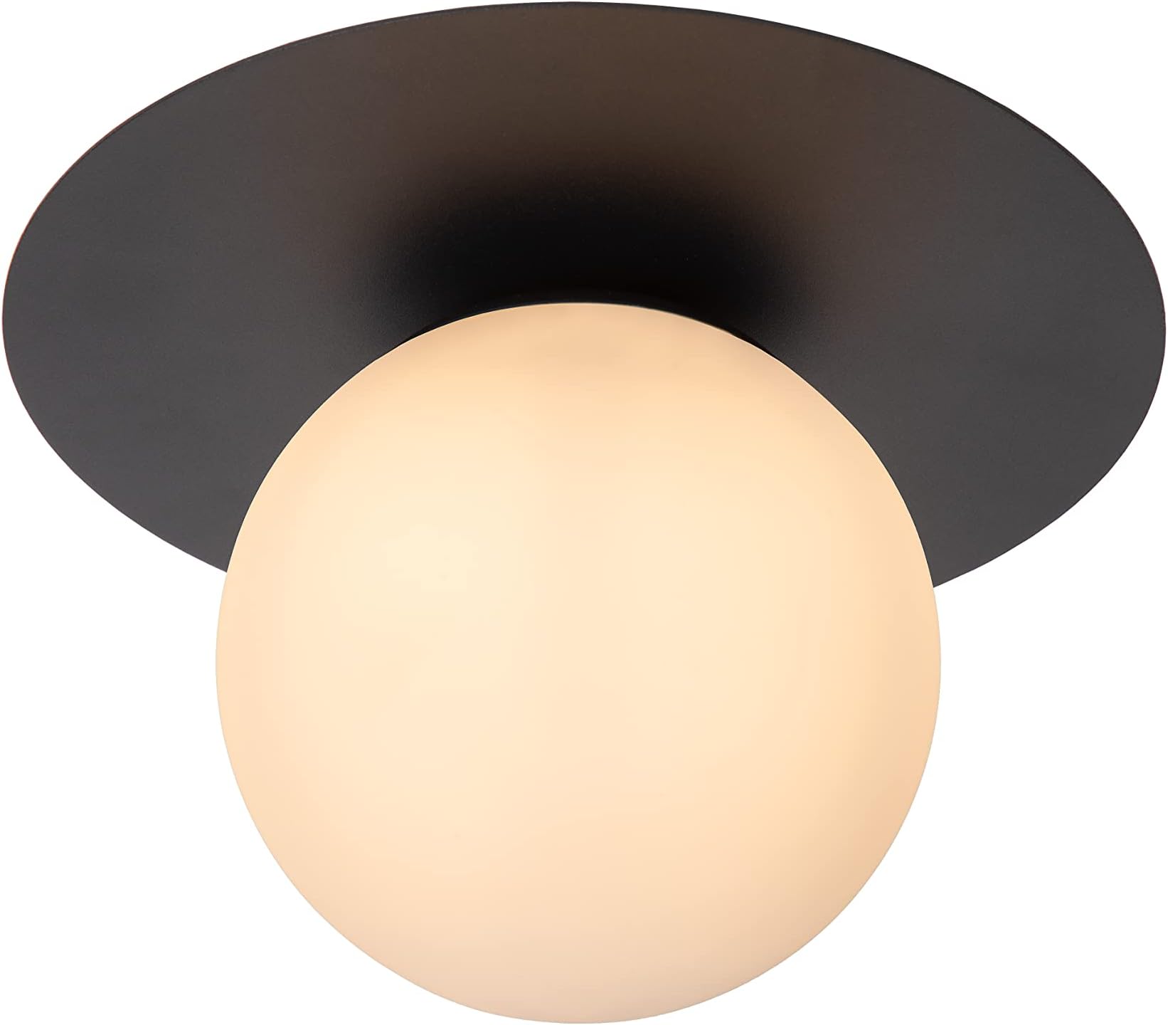 LUCIDE Tricia - Deckenleuchte - Ø 25 cm - 1xE27 - Schwarz