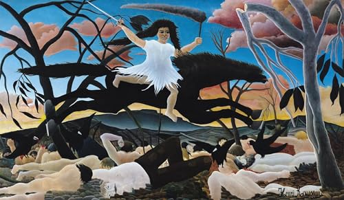 Cuadro de lienzo Henri Rousseau La guerra pintura mural salon y comedor 60x90 1