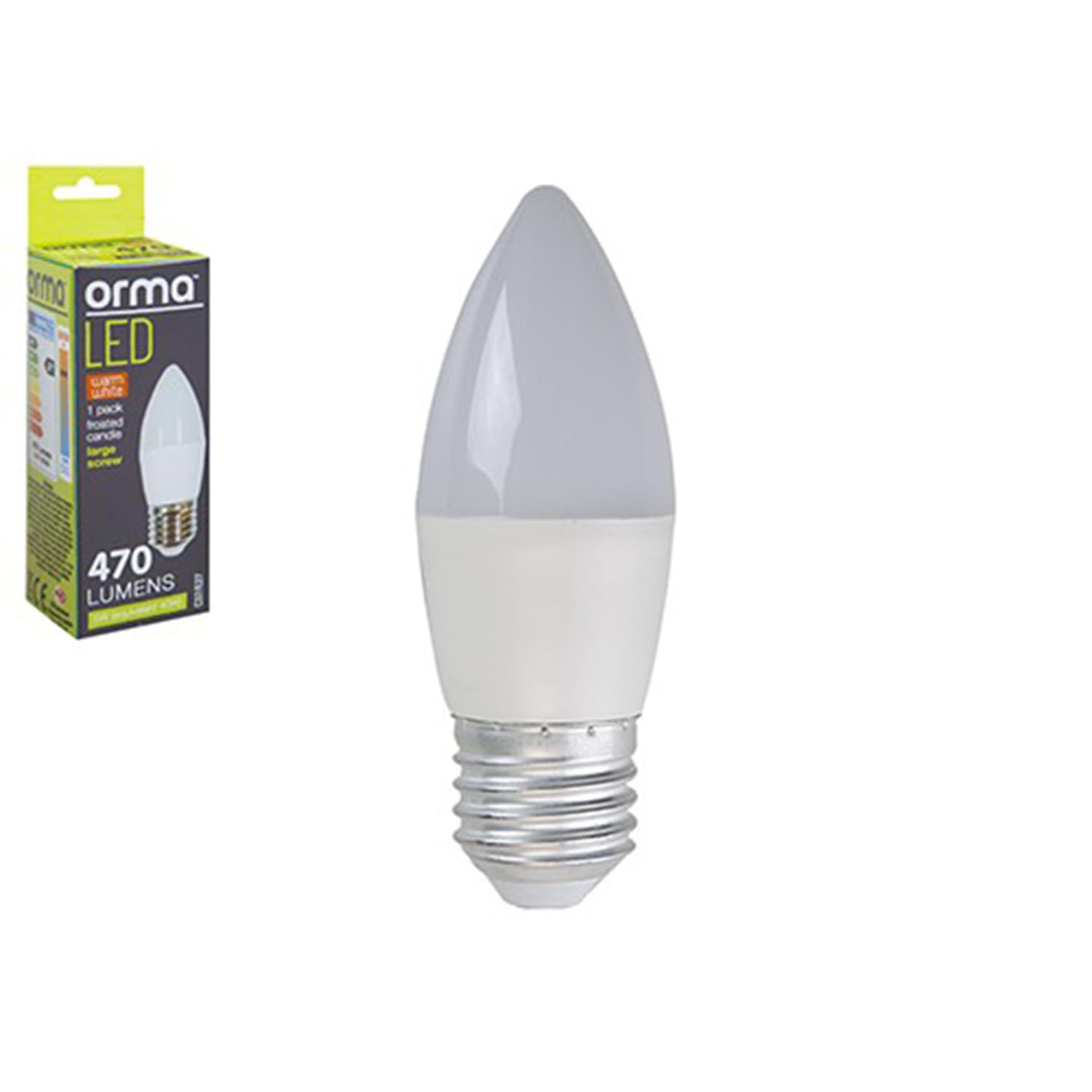 Warm White 5W LED Candle Bulb - 1 Piece - High Performance & Long Life, Economical & Sustainable Technology