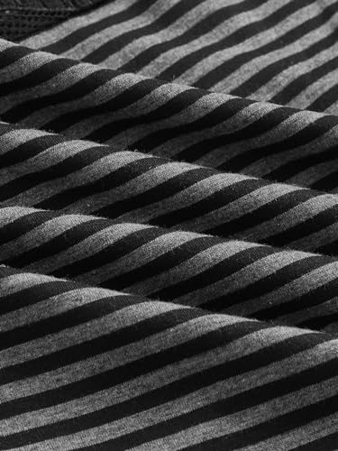 SOLY HUX Women's Striped Lace Trim Cami Top Spaghetti Strap Summer Y2K Camisole4