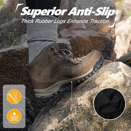 R CORD Hiking Boots Womens Waterproof Outdoor Womens Hiking Boots Trekking Camping Trail Boots3