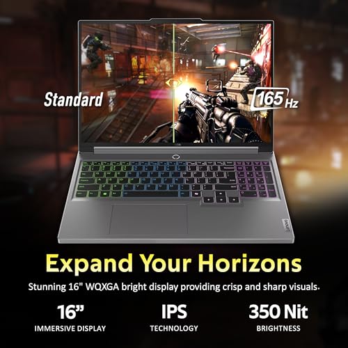 Image of Lenovo Legion 5 16 inch WQXGA 165Hz Gaming Laptop, Intel i9-14900HX, 64GB DDR5, 2TB SSD, GeForce RTX 4060, 4-Zone RGB Backlit Keyboard, Wi-Fi 6E, Webcam, Win 11 Pro, Gray, 256GB Docking Station Set