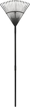 Yard Butler ILT-20 Worlds Greatest Rake Garden Rake for Lawncare - Convenient Garden Cleaning Accessory - Lightweight Wooden Handle - Steel Tines - Easy to Maneuver