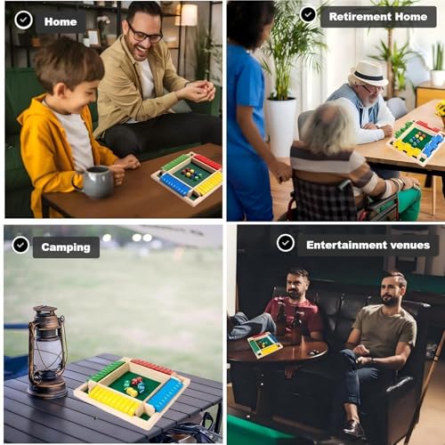 Shut The Box Juego de Dados para 2-4 Jugadores miniatura 6
