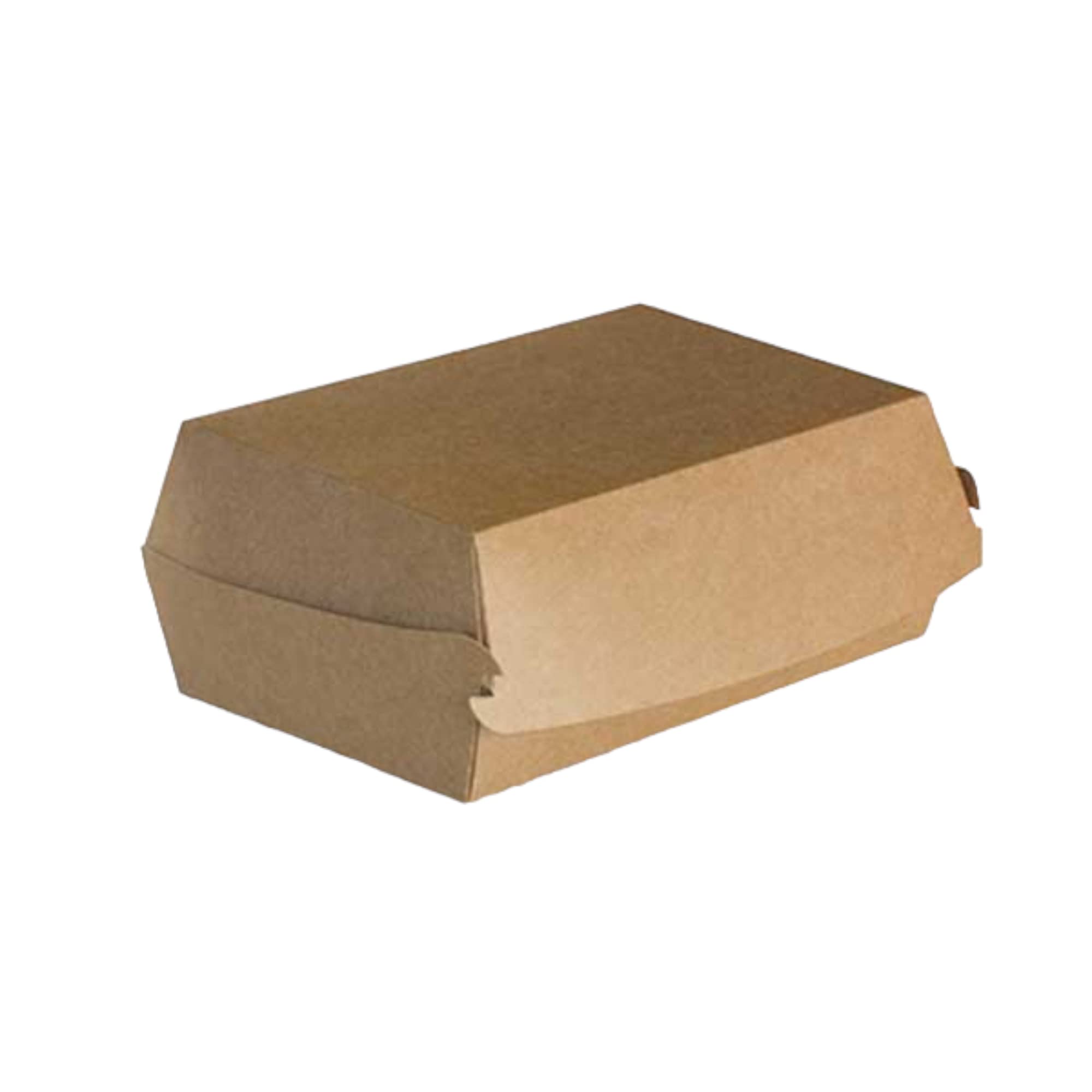 100 Boites à Sandwich en carton kraft brun Grand Format 23x11,5x7,5 cm pour kebabs paninis et autres sandwichs froids et chauds