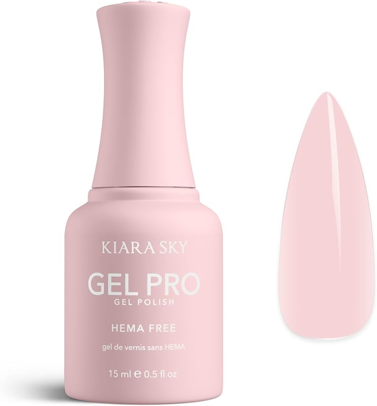 Gel Pro HEMA-Free Sheer Gel Nail Polish | Buildable Coverage, 28+ Day Wear, Self-Leveling, UV/LED Soak-Off, 0.5 fl oz | Whisper #004