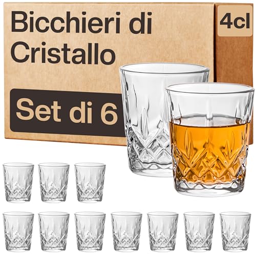 🥃 IMBALLAGGIO RISPETTOSO DELL'AMBIENTE: Abbiamo a cuore l'ambiente quanto voi. Ecco perché i nostri bicchieri vengono imballati in confezioni senza plastica, pronti all'uso.