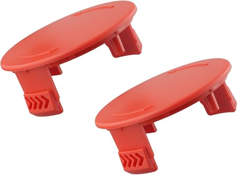 2 Pack ABS Spool Cap Replacement for for AFS 23-37 String Trimmer, Fits Part F016F04841, Cover Protects Line and Enables Quick Tool-Free Installation