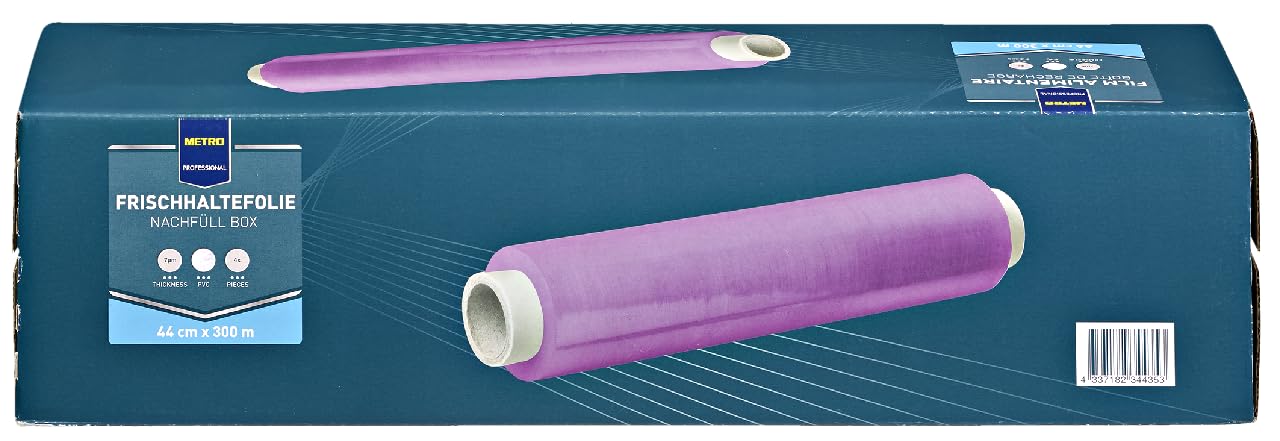 METRO Professional Film Alimentaire, 300 m x 44 cm, 7 µm, 4 Pices