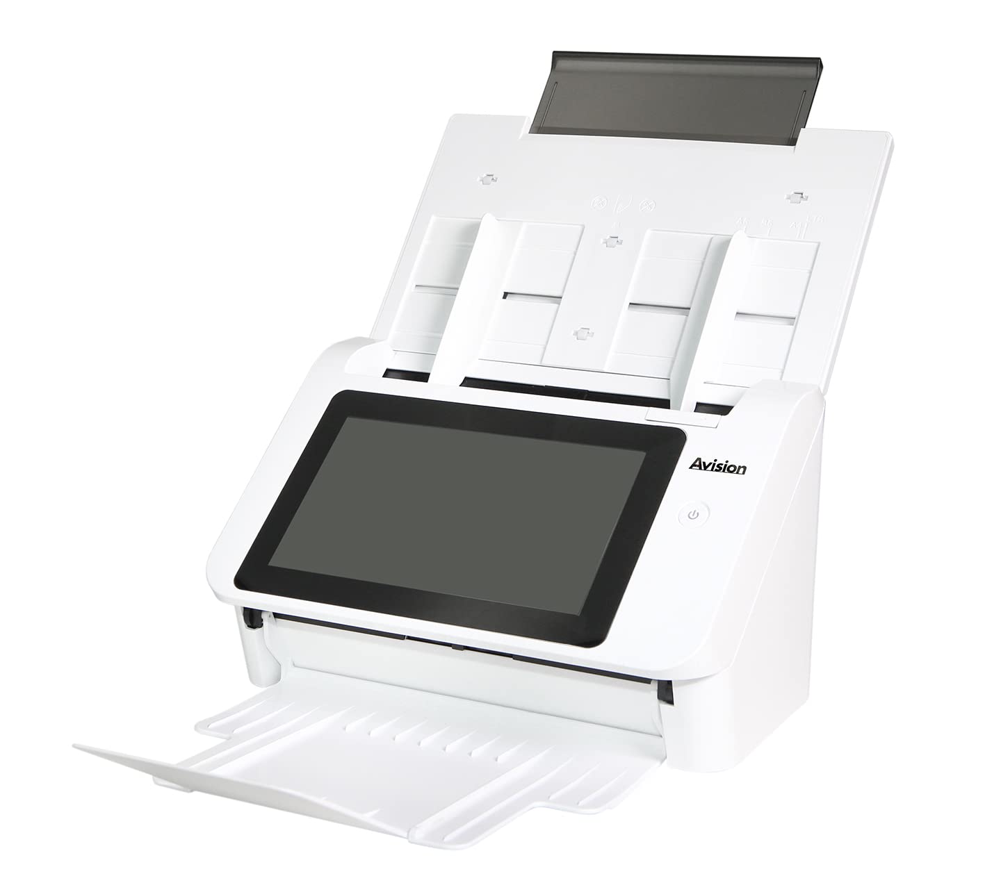 Avision AN335W Stand-Alone A4 Dokumenten Scanner mit Bildprozessor VM3 |20,56cm (8") Touch Display | 40ppm/80ipm | 50 Seiten ADF | USB 3.2 | WLAN | Ethernet | Scan to USB | ISIS Treiber, Twain Treiber