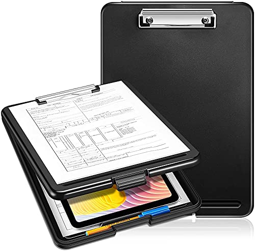 Image of oddpod Praise A4 Clip Pad /Clipboard with Storage Case for Paper and Document Storage 83002 (Black)