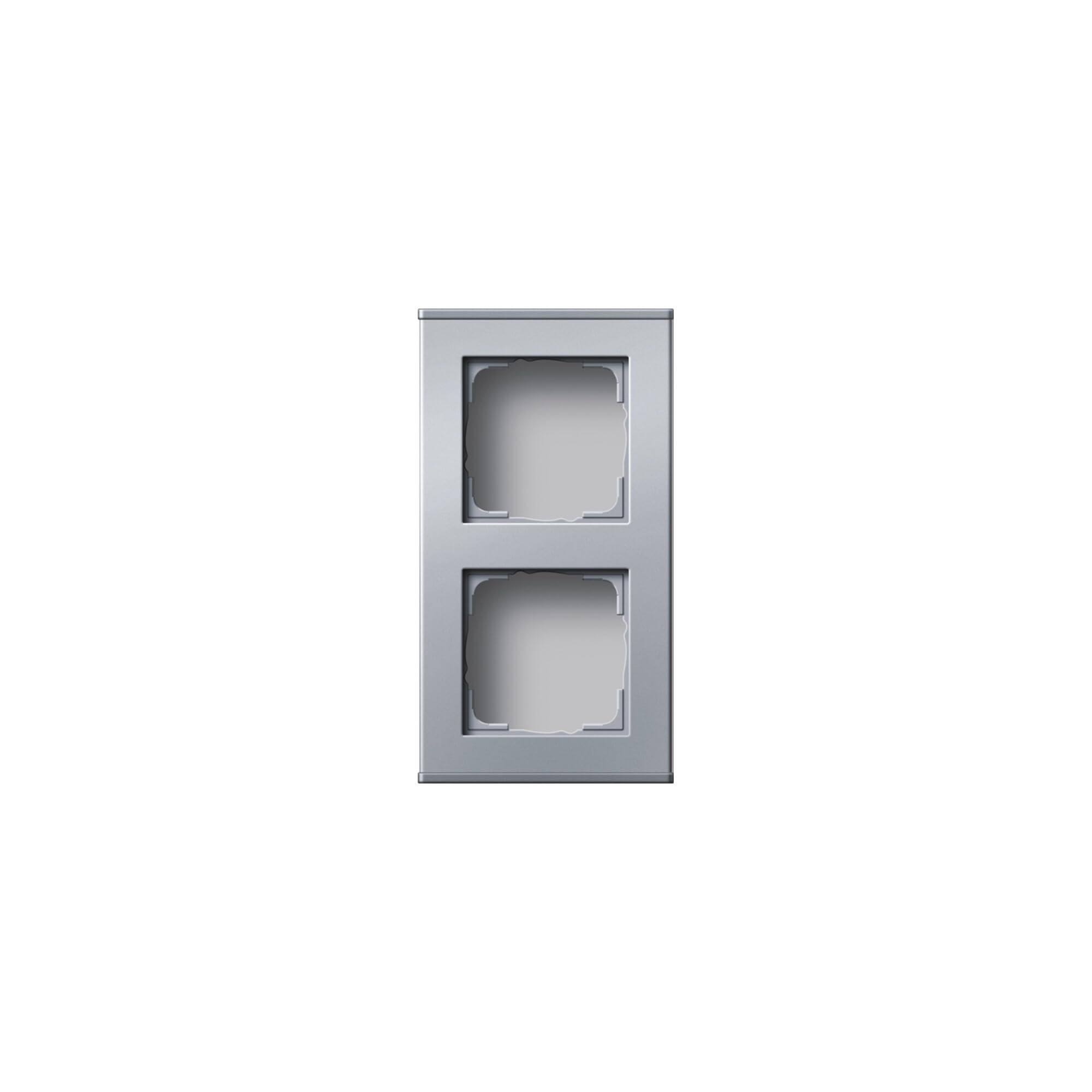 Plaque prise murale 2 voies GIRA Profil 55 136226 bloc double alu pour boîtier saillie