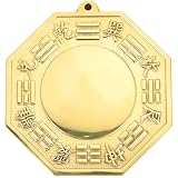 DEARMAMY Kupfer Bagua Spiegel Feng Shui Deko Wandobjekt Konvexer Acht Diagramme Spiegel Exorzismus Symbol für Haus Schutz und Atmosphäre