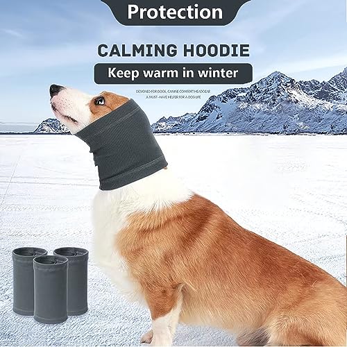 Image of Nanaki Dog Calming Hoodie Quiet Head Cover Sleeves - Ear Covers Hood for Noise Bath, The Grooming and Force Drying Head Protection for Anxiety Relief and Calming Dog Neck and Ear Warmer