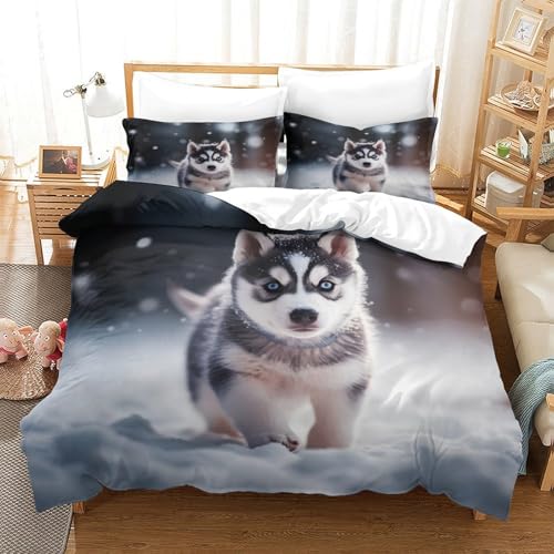 Housse de Couette Mouton 3D Douceur Confortable Parure de Lit King Luxe