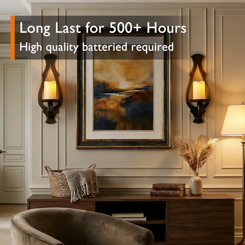 Image of Homemory 3 inchx5 inch Flameless Candles, Outdoor Waterproof, Battery Operated LED Pillar Candles with Remote Control and Timer, Plastic, Long Lasting