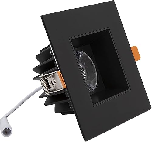 Miniatura 2 de Maxxima Luz de techo empotrable ultra delgada de 4 pulgadas con LED antirreflejos, sin lata, clasificación IC, 5 temperaturas de color