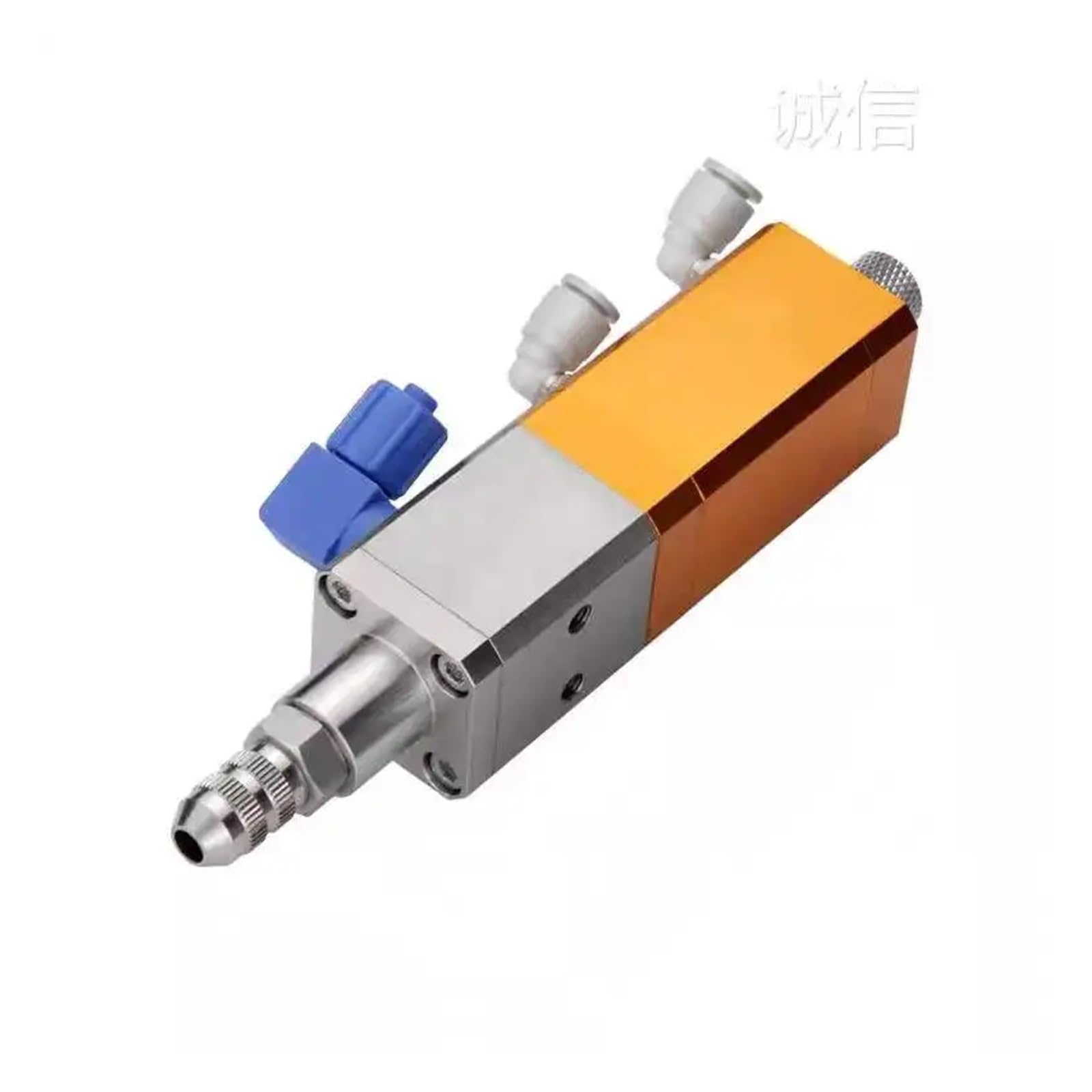 QLH31 - Valvola dispenser di colla in metallo con valvola di aspirazione posteriore sollevamento, 0,01 ml