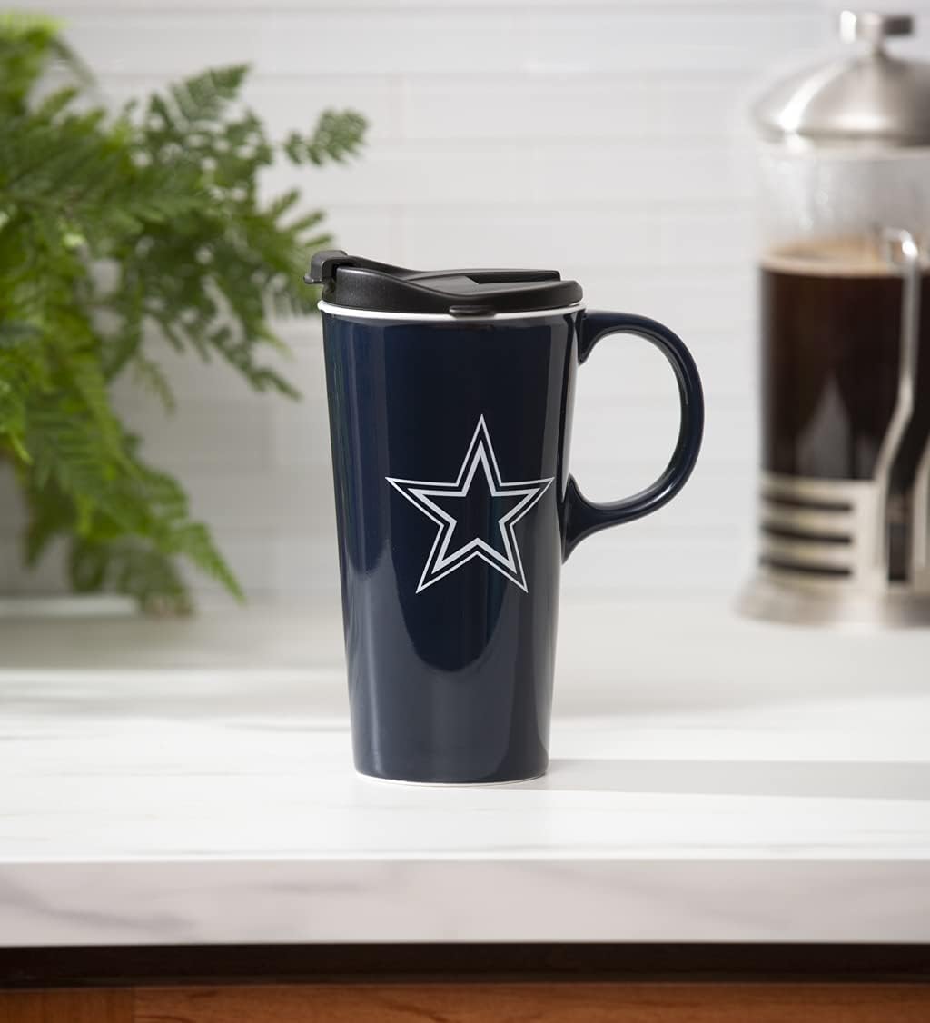 Team Sports America Dallas Cowboys, 17oz Boxed Travel Mug