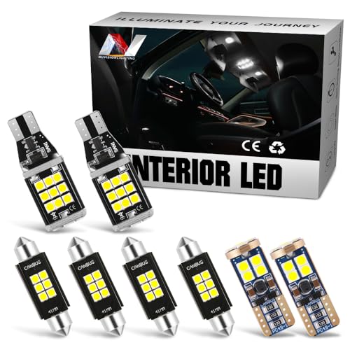 Kit de 8 Bombillas LED para Luz Interior de Auto miniatura 1