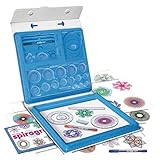 figuras geometricas de papel para armar 3d Magnífico Kit maletín Spirograph con más de 45 piezas y accesorios para crear e inventar alucinantes figuras geométricas