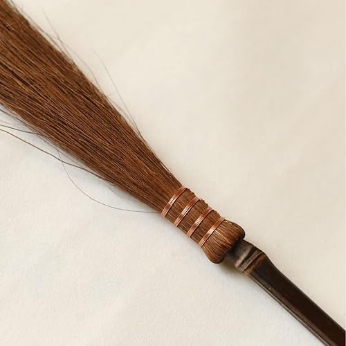 Miniatura 4 de Cabilock Decoración para el hogar, decoración de oficina, Taichi Fuchen, batidor de cola de caballo budista, taoísta, mango de madera, cola de