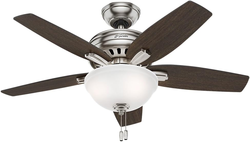 Top Rated Hunter Newsome Indoor Ceiling Fan with LED Light and Pull Chain Control, 42, Brushed Nickel Best Deal 🛒 Hunter Newsome Indoor Ceiling Fan with LED Light and Pull Chain Control, 42, Brushed Nickel