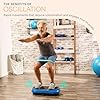 Lifepro Waver Mini Vibration Plate Exercise Machine - Vibrating Plate w/ 99 Adjustable Speed Levels & 9 Programs - Remote Control w/ Resistance Bands & Loops - Full Body Home, Gym & Travel Workout