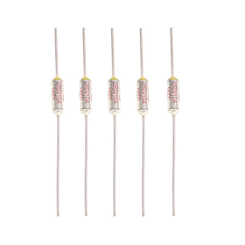 Mini fusibili termici 192°C 250V 10A metallico 5 pezzi
