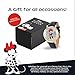 Disney Minnie Watch - Watch for Women - Minnie Mouse Watches for Women - Toys - 90s Mouse - Vintage - 's Clock Hands - Gold Case - Black Leather Strap