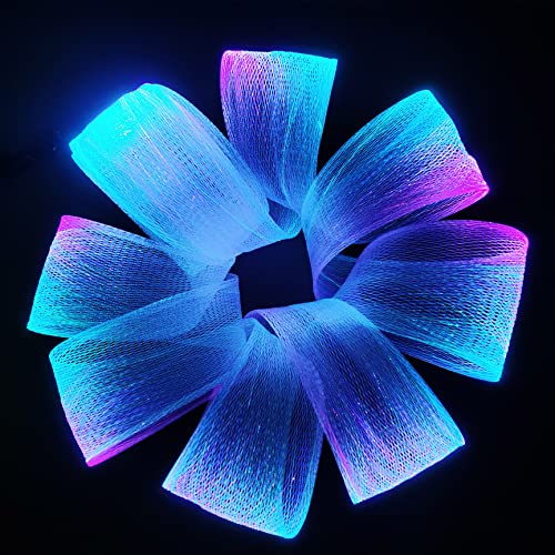 Shiningme Led Fiber Optic Mesh Light Kits For Party Halloween - Optical Fibre Netting Light Up Ceiling Christmas Trees For Hotel Office Home Room Fall Decorations (6 Meters Mesh + Remote) #TOP4