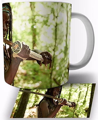 The Walking Dead Michonne Taza de Ceramica Blanca 325ml Mug