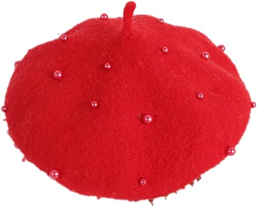 Miniatura 29 de Gorros de boina de perlas para bebés y niñas, sombreros de lana para fiesta de bebé, sombreros de primavera y verano, accesorios para bebés de 2 a 6