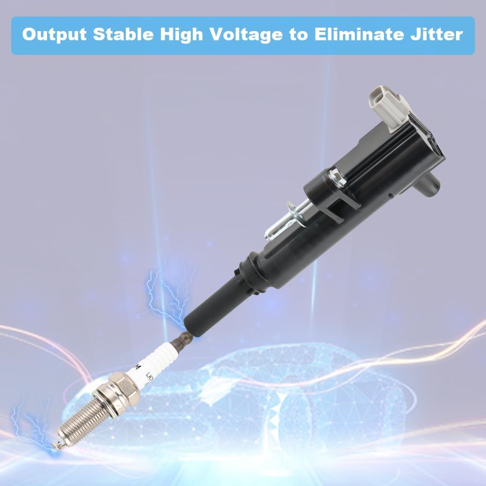 JDMON Ignition Coils Pack with Spark Plugs Compatible with Dodge Dakota Durango Nitro, Jeep Commander Grand Cherokee Liberty, Mitsubishi Raider, Ram 1500 Dakota 2009-2012 V6 3.7L Replace for UF640