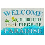 Supwhd Beach Door Mat, Coastal Beach Welcome Mat, Beach Deco...