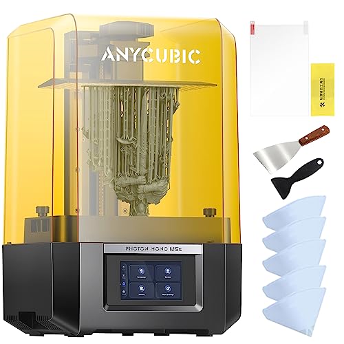 ANYCUBIC Photon Mono M5s 12K Imprimante 3D en RÃ©sine Ã©cran LCD Monochrome 10.1'', sans nivellement Intelligent, Vitesse dâImpression 3X Plus Rapide, Taille dâImpression de 218 * 123 * 200mm