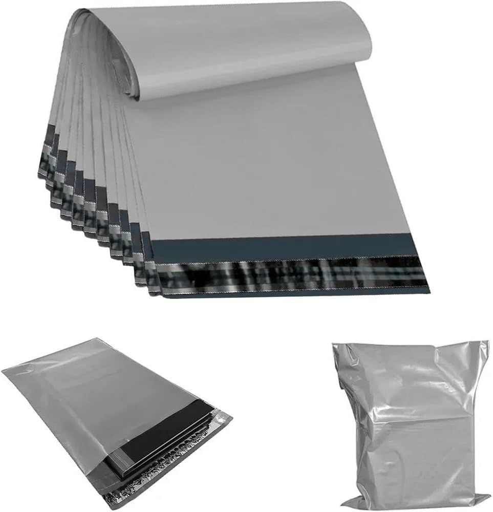 100 X AMD Nexus 9 X 12 Inch Self-Seal Grey Mailing Bags, Tear Proof Postal Parcel Delivery Bags, Lightweight Flexible Envelopes