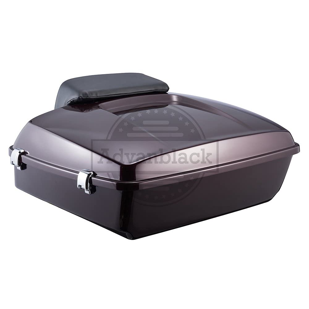 Amazon.com: Moto Onfire Black Cherry Chopped Tour Pak Pack Trunk w