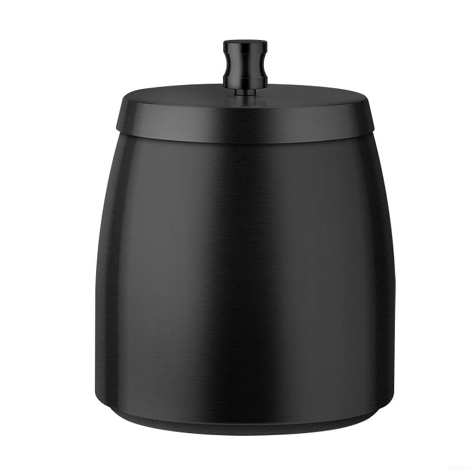 Portacenere da tavolo in acciaio inossidabile, antivento, con coperchio, grande capacità, per uso esterno, base antiscivolo, per casa, bar, caffetteria e decorazione del giardino (H)
