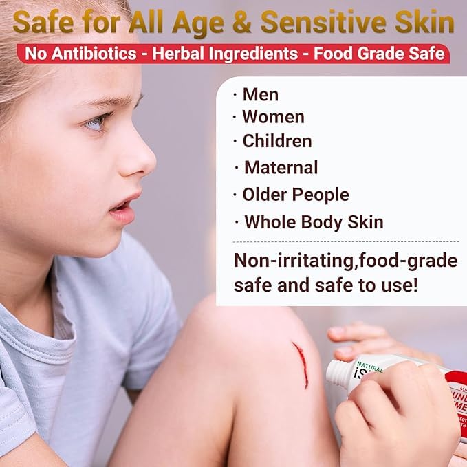 iShanCare® ungüento para el cuidado de heridas - abrasiones, úlceras por presión, heridas en piernas y pies, ungüento cicatrizante natural, cicatrización 3 veces más rápida para quemaduras, úlceras, c