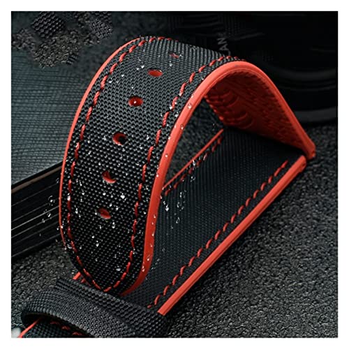 Correa de lona de nailon resistente para renovar tu reloj deportivo de 20mm a 24mm 5