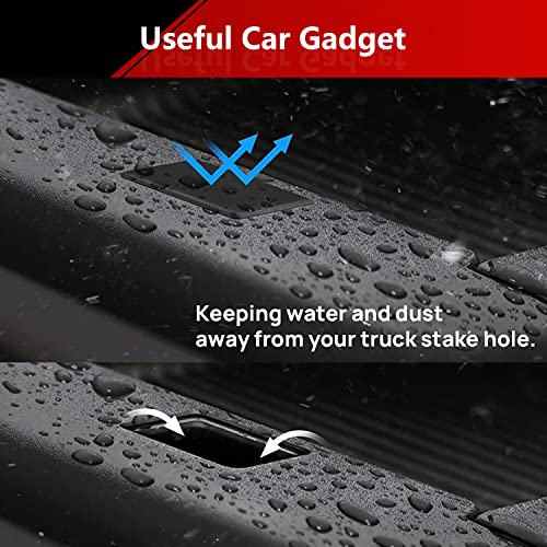 Zzdmdm Bed Rail Stake Pocket Covers For 2019-2022 Gmc Sierra 1500 Chevy Silverado 1500 And 2023 2021 2022 Silverado Sierra 2500Hd 3500Hd Rear Truck Tonneau Covers Stake Holes Cap Plugs (2 Packs) #TOP4