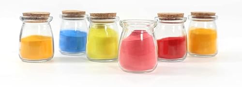 Miniatura 6 de Magic Season Botellas de vidrio decorativas con tapones de corcho (3.3 fl oz. botellas de pudín 12 piezas)