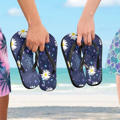 STAYTOP Cute Daisy Flip Flops Sandals of Men's & Women's,Sandals Beach Slippers Shower Slides4